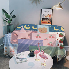 Cartoon kawaii blanket living room modern decoration cute sofa towel child Anime blanket for beds sofa cover cushion bed spread