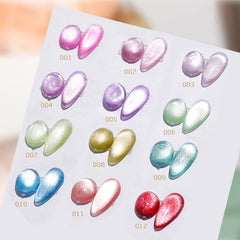 1pcs 9D Wide Cat Eye Magnetic Nail Polish Long Lasting Shiny Bright Silver UV Gel Varnish Enamel Lacquer Glitter Nail Art Tools
