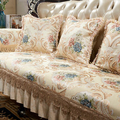 High quality  couch cover sofa covers for living room  low bench cover Chenille sectional sofa cover Europe couch leather cover