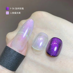 YICKYUE  -  Nail Polish 10ml Glitter Glitter Nail Art Lazy One-step Glue 3-in-1 Nail Polish Without Base Coat Sealer Light Therapy Glue