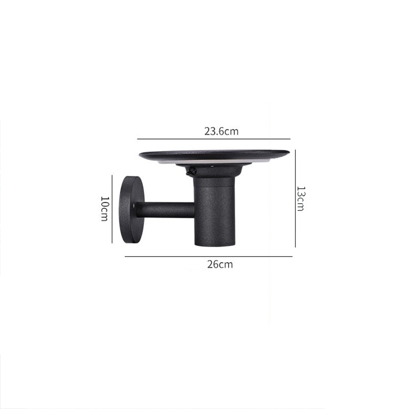Solar wall light UFO LED sconces light outdoor courtyard villa garden Fence decoration Monocrystalline silicon Solar energy