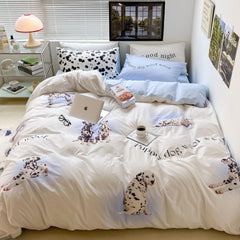 YICKYUE  -Household Fashion Simple Pure Cotton 3D Printing Bedding