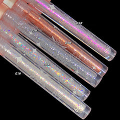 Yickyue Glitter Liquid Eyeshadow Pearlescent Long Lasting Waterproof Liquid Eye Shadow Quick-drying Glitter Shimmer Eye Makeup Cosmetics