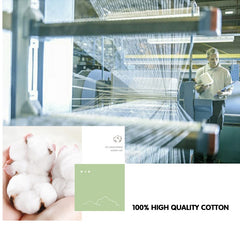 Yickyue 100% High Quality Cotton Bedding Set 3pcs 1 Duvet Cover 2 Pillowcases, 16 Sizes,Customizable