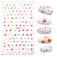 1pcs Fall Leaves Nail  Stickers Gold Yellow Maple Leaf Water Decals Sliders Foil Autumn Design For Nail Manicure
