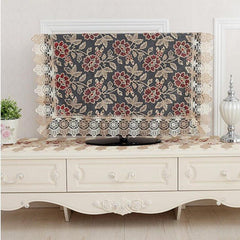 Top Elegant embroidery Lace tablecloth pastoral Home decorative table cloth Linen Cover round tablecloth nappe table cover sale