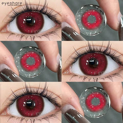 YICKYUE  -  1Pair New Colored Contact Lenses for Eyes Natural Contact Lenses Blue Eye Lenses Gray Pupils Yearly Green Cosmetic Lens