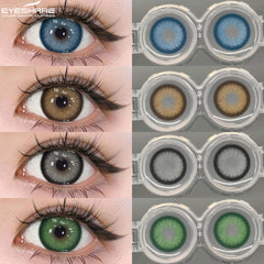 1pair Blue Contact Lenses For Eyes Korean Cute Lens Eye Makeup Pupil Brown Softlenses Women‘s color contact lenses