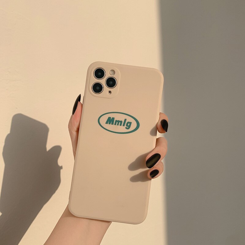 INS Korea brand phone case for iphone 12 11 Pro Max case soft silicone for iphone 12mini XR XSMAX 7 8 Plus XR XS MAX Fundas back