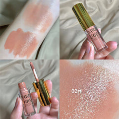 6 Colors Matte Velvet Liquid Eyeshadow Glitter Nude Earth Color Pearlescent Fine Flash Eyeshadow Long Lasting Blush Cosmetics