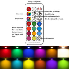 4pcs LED Downlight Round Dimmable 7W RGBW LED kids Ceiling Recessed Spot Light Infrared controller Color Changing AC 110V/220V