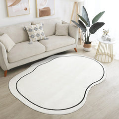 INS Irregular Floor Mat Large Area Rugs for Living Room Nordic Plush Carpets Soft Kids Play Mat Non-slip Bedroom Bedside Rugs