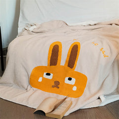 YICKYUE  -  Warm and Breathable Office Nap Blanket, Skin-Friendly, Soft Air-Conditioning Blanket, Simple Ins Style, Sofa Shawl