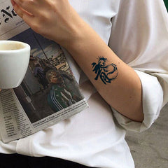 1PC Juice Waterproof Temporary Tattoo Sticker Men Women Hand Waterproof Fake Tattoo Flash Semi-Permanent Tattoo