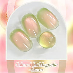 YICKYUE  -  12ML 1PCS Green Glass Bead Cat Eye Pink Nails 2025 New Whitening Popular Ice Clear Cat Eye Gel Nail Polish UV Light Nails