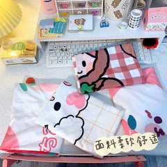 W&G Ins Tapestry Canvas Cartoon Printing Background Cloth Decorative Wall Cloth Dormitory Bedroom Bedside Kawaii Hanging Cloth
