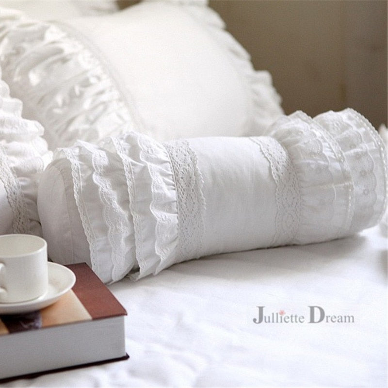 Super Cute Lace cushion decorative bedding pillow European candy cushion princess big ruffle desgin lumbar pillow sofa pillows