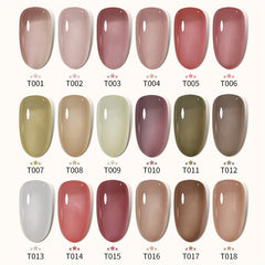 Jelly Gel 8ml Semi-transparent Nail Gel Polish Ice Through Brown Pink French Gel Varnish Soak Off UV LED Gel for Nail