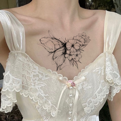 YICKYUE  -  1 Sheet Butterfly Tattoo Sticker Waterproof Lasting Temporary Tattoo