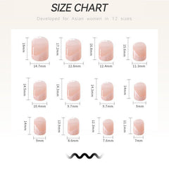YICKYUE  24pcs Press White Nail Tips  Nails Press on  French Temperamental  Press on Acrylic Nails Cheek Red Nail Art  Nail Tips