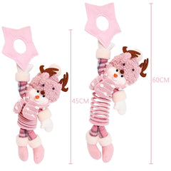Yickyue Pink Plush Toy Elf Doll Christmas Tree Decoration Haning Dolls Home Decor Family Gifts For Boys And Girls