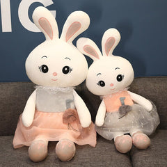 1PC 45-115CM Kawaii Rabbit Plush Toys Lovely Wears Lace Skirt Rabbit Plush Pillow Stuffed Soft Toy Nice Birthday Xmas Gift
