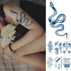 YICKYUE  -  Semi Permanent Tattoos Stickers Lasts 1-2 Weeks Premium Henna Temporary Tattoo for Adult Women Girls