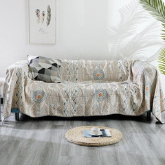 Bohemian Cotton Sofa Cover Indian Totem Summer Throw Blanket Quilt Decoration Sofa Bed Coverlet Blanket Bedspread On The Bed