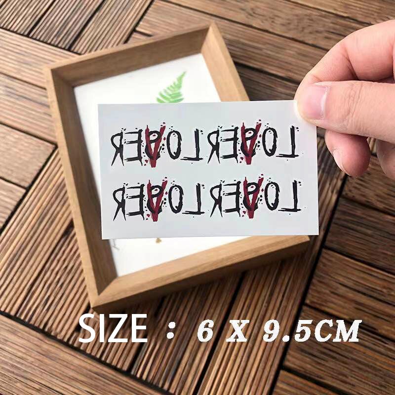 Waterproof Temporary Tattoo Letters English Body Art Fake Tattoo Flash Tatto Arm Leg Male Female