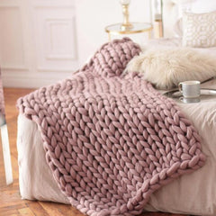 Yickyue Custom made Thick line woolen blanket decorations