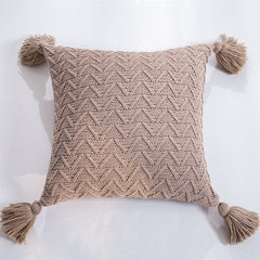 Yickyue Chenille Knitted Throw Pillow Pillowcase Soft Decoration Home Furnishing Without Core pillow cover p35