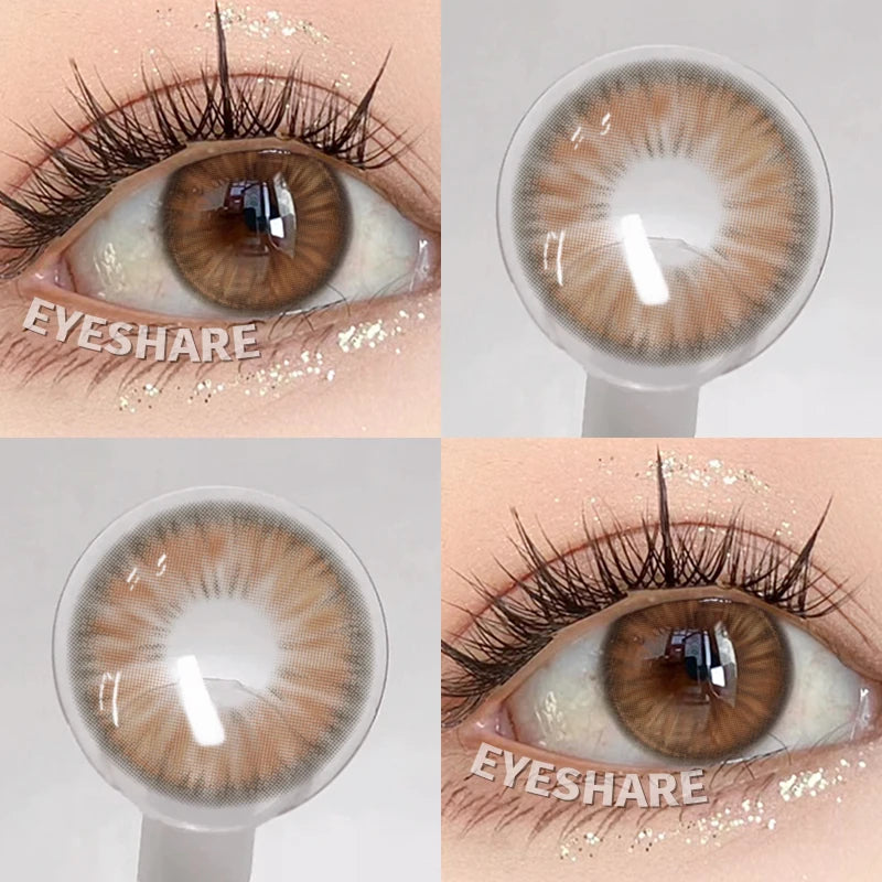 1Pair Natural Contact Lenses Brown Lens Korean Lenses for eyes Colored Contact Lens Beauty Pupil