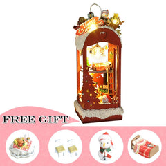 Cutebee DIY DollHouse Wooden Doll Houses Miniature Dollhouse Furniture Kit Toys for Children New Year Christmas Gift Casa
