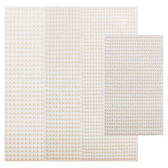 Yickyue 3D Eyes Face Makeup Temporary Tattoo Self Adhesive Beauty White Pearl Jewels Stickers Festival Body Art Decorations Nail Diamond