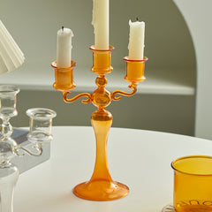 YICKYUE  -  3 Heads Candle Holders Candlestick for Home Decoration Holiday Candle Stick Wedding Christmas Candle Holder Centerpieces