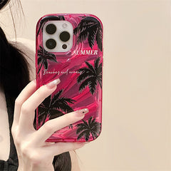 YICKYUE  -  Fashion Letter Phone Case For iPhone 11 Case iPhone 14 Pro Max 13 12 Pro XS Max XR 7 8 Plus SE Shockproof Soft Clear Laser Cover