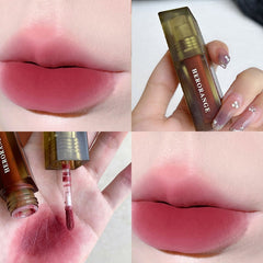 HERORANGE Lip Glaze Nude Matte Velvet Easy To Color Lip Mud Long Lasting Non-stick Cup Lip Tint Waterproof Korean Cosmetics