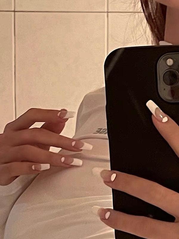 Yickyue White Extension Nails