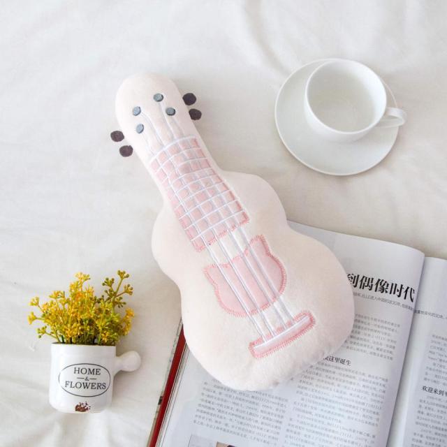 guitar pillow stuffed plush musical instrument ukulele toy kids toys birthday gift for child