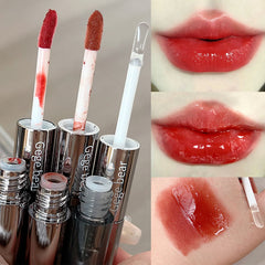 YICKYUE  -  Double Head Transparent Mirror Lip Gloss Velvet Matte Sexy Red Liquid Lipstick Waterproof Lasting Lips Korean Makeup Cosmetics
