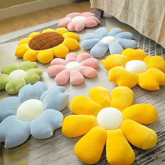 Cute Flower Pillows Decorative Cushions For Sofa Chair Plush Soft Home Office Living Room Floor Sitting Cushion Gift 40/50cm