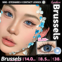 2Pcs Colored Contact Lenses for Eyes Natural Blue Eyes Lenses Gray Pupils High Quality Green Contacts Yearly Disposable