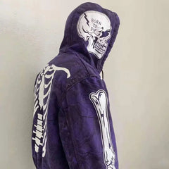 Hearujoy  Y2k red bulk items wholesale lots clothes Women Gothic zipper hoodie Sweatshirt women and men  bulk items wholesale lots tops