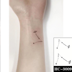 Waterproof Temporary Tattoo Sticker Planet Design Ladies Men Body Art Fake Tattoo Sticker