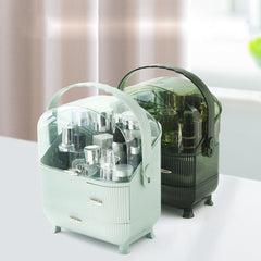 Transparent Cosmetic Storage Box Large Capacity Makeup Drawer Type Skincare Lipstick Organizer Elegant Jewelry Container