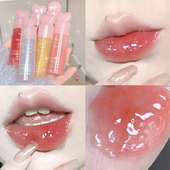 YICKYUE -  Light Rich Watery Lip Oil Glitter Clear Transparent Glossy Lipstick Moisturizing Nourishing Hydrating Lippie Supple Lip Gloss