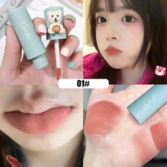 Yickyue 4 Colors Velvet Matte Lip Gloss Nude Pink Blush Liquid Lipsticks Makeup Waterproof Long Lasting Color Rendering Lips Cosmetics