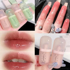 YICKYUE  -  Sweet Little Chubby Lipgloss Mirror Water Lip Glaze Waterproof Glossy Liquid Lipstick Lip Makeup Tint Korean Makeup Cosmetics