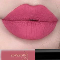 1PC Matte Nude Lipstick 24 Colors Waterproof Long Lasting Non-stick Cup Lip Gloss Sexy Women Colorful Lipgloss Makeup Cosmetic