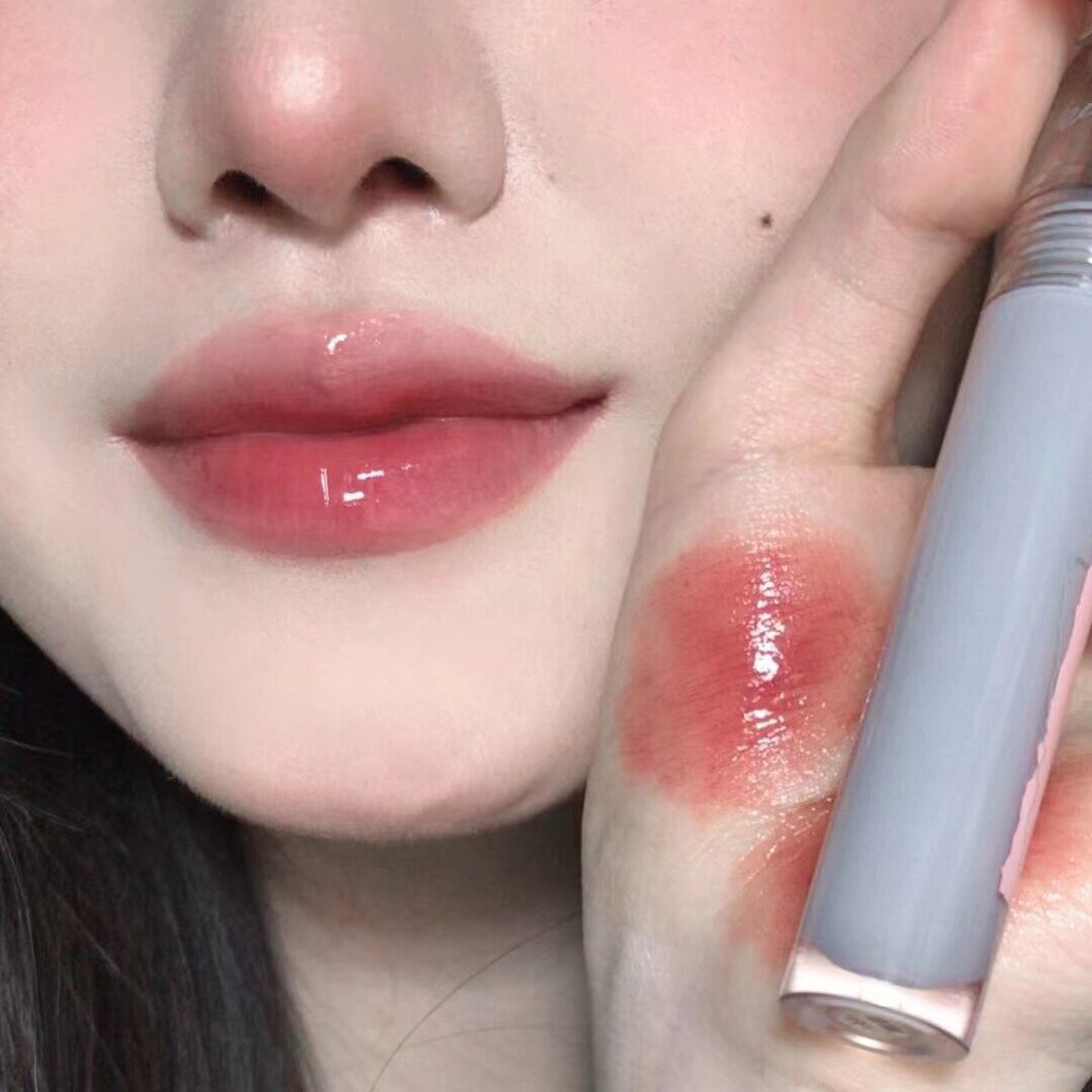 6 Color Mirror Water Lip Gloss Transparent Glass Lip Oil Waterproof Moisturizing Liquid Lipstick Pink Clear Tint Makeup Cosmetic